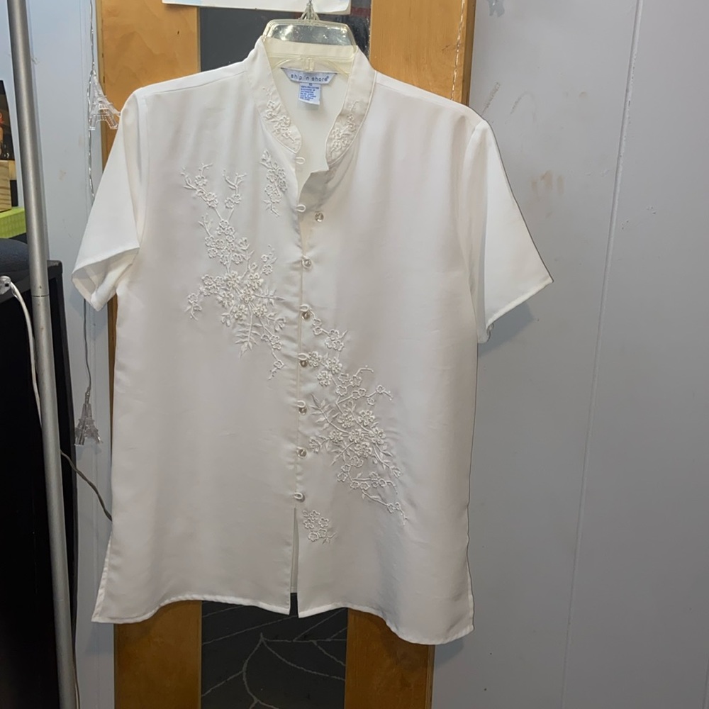 white button up